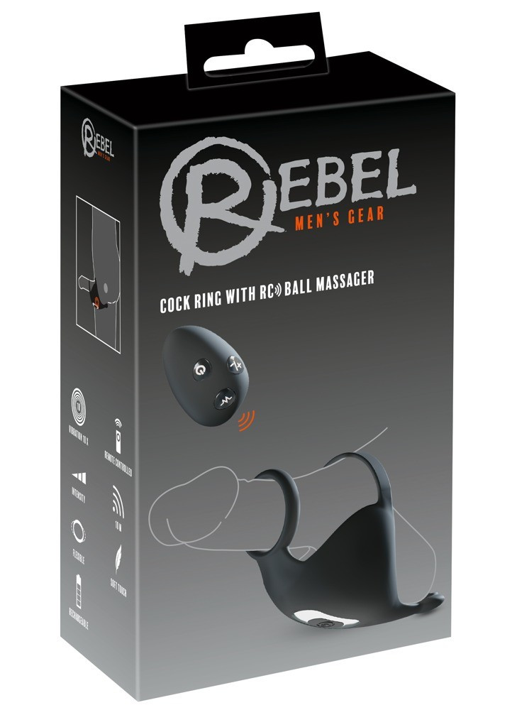 Cock ring with RC ball massager